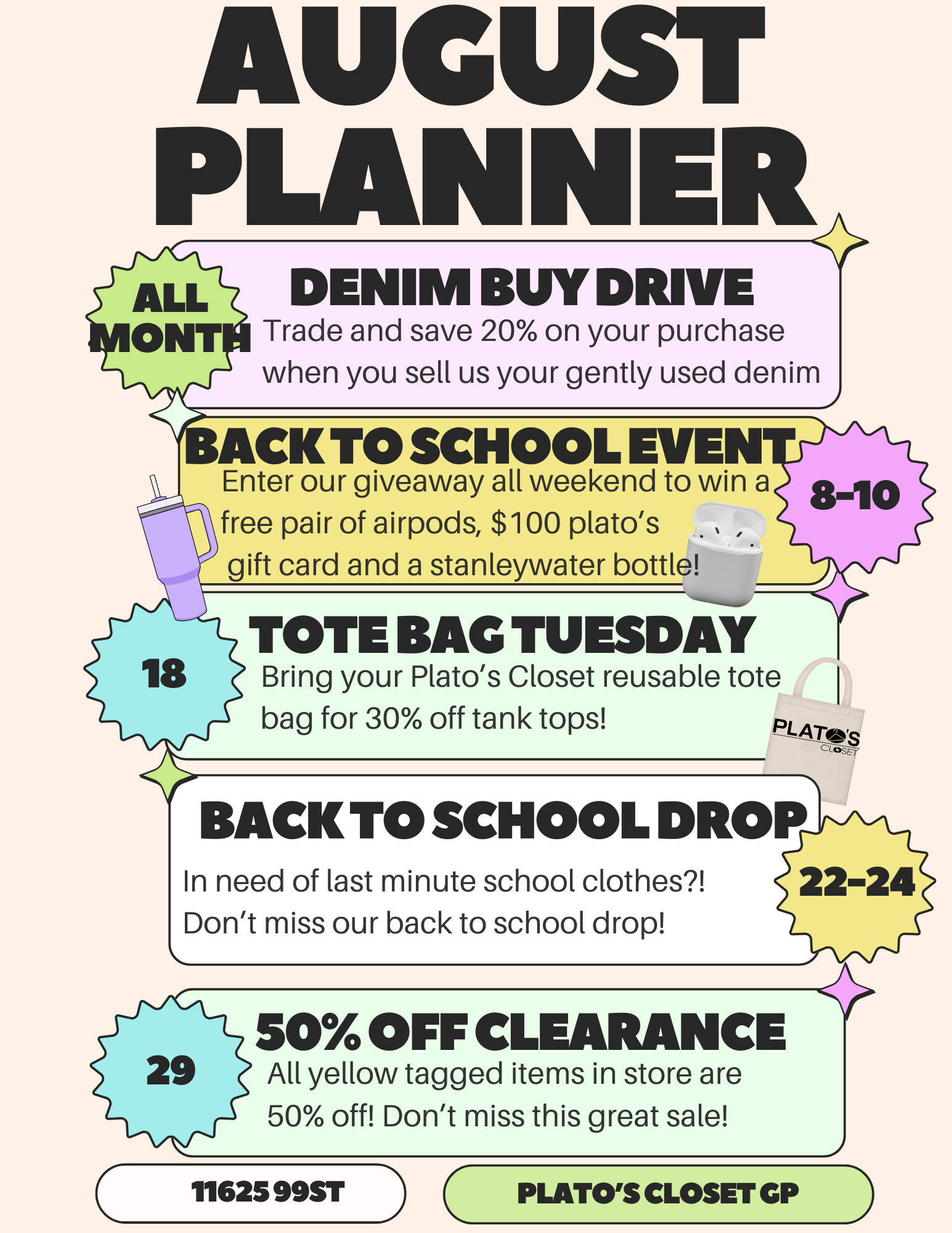 August planner